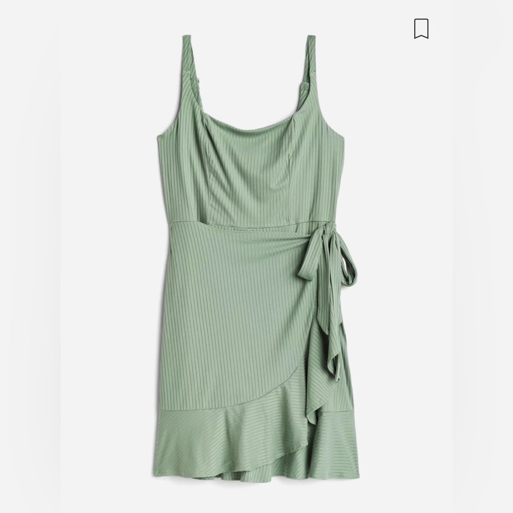 NEW Sage Green Nine Britton Katie Knit Ribbed Dress